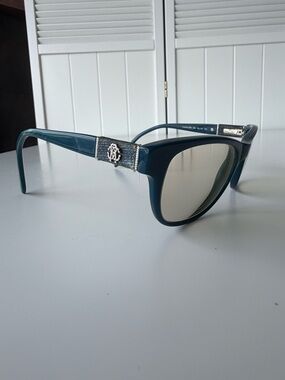 Roberto Cavalli Italy Huahine 688 092 54-16-140 Blue Eyeglasses Frame GO00